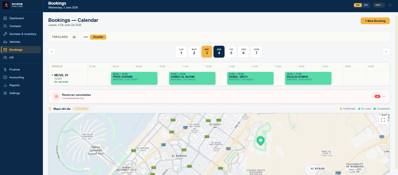 SAFFI Booking Calendar